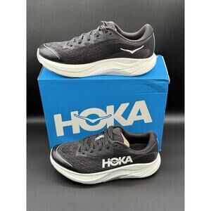 Hoka One Y Rincon 4 1168874/BWHT Black Running Shoes Comfy Rubber Sole $190